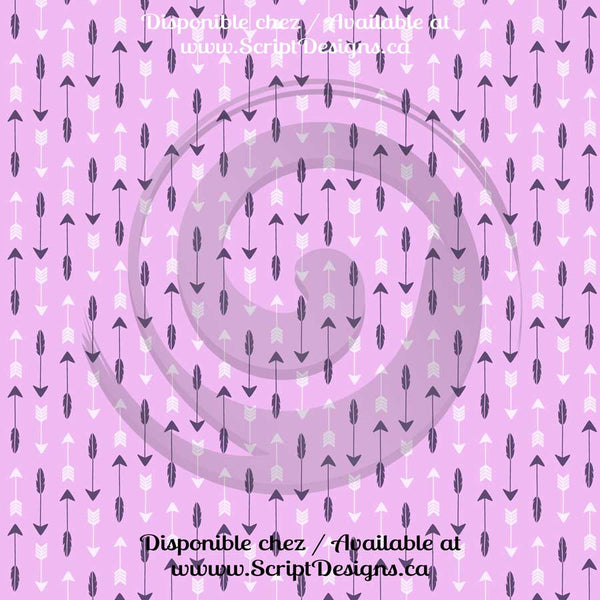 HTV à motifs tribaux roses et gris (12 modèles différents disponibles)