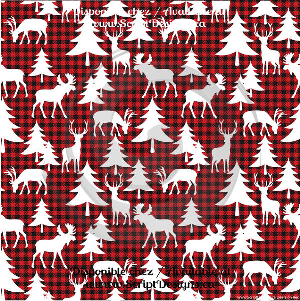 Buffalo Plaid Cutouts - Patterned HTV (10 Different designs available)