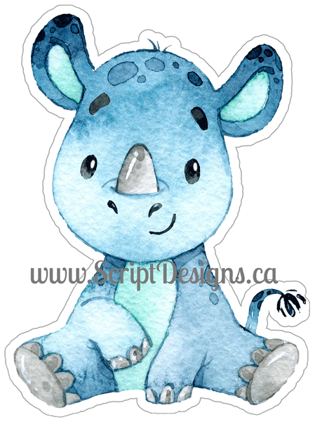 African Friends - Rhino HTV Decal