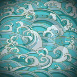 Catch the Wave - Patterned HTV (8 Designs) - ScriptDesigns - 1