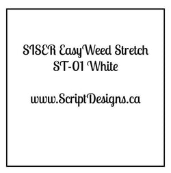 ST01 White - Siser EasyWeed Stretch HTV (New EcoStretch)