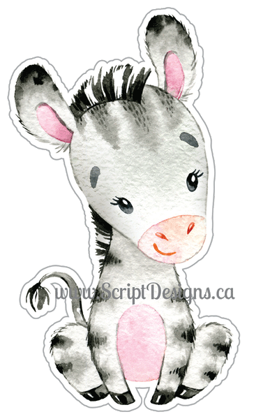 African Friends - Zebra HTV Decal