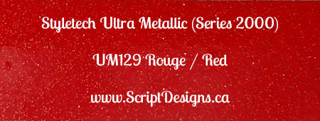 Ultra Metallic Glitter Adhesive Vinyl (Styletech 2000) 6"x12" size only