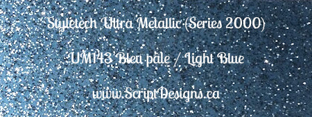 Ultra Metallic Glitter Adhesive Vinyl (Styletech 2000) 6"x12" size only