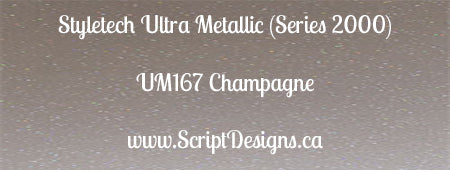 Ultra Metallic Glitter Adhesive Vinyl (Styletech 2000) 6"x12" size only