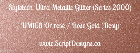 Ultra Metallic Glitter Adhesive Vinyl (Styletech 2000) 6"x12" size only