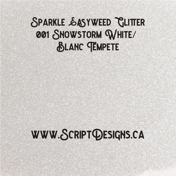 001 Snowstorm White - Siser Sparkle HTV