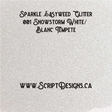 001 Snowstorm White - Siser Sparkle HTV