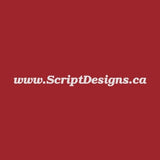 030 Dark Red - Oracal 651 Vinyl - ScriptDesigns - 1