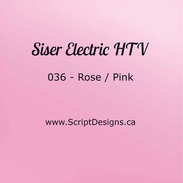 EL 036 Rose - Siser EasyWeed Électrique HTV