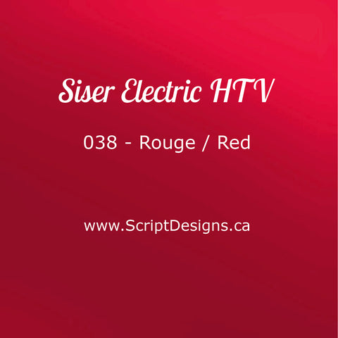 EL 038 Red - Siser EasyWeed Electric HTV
