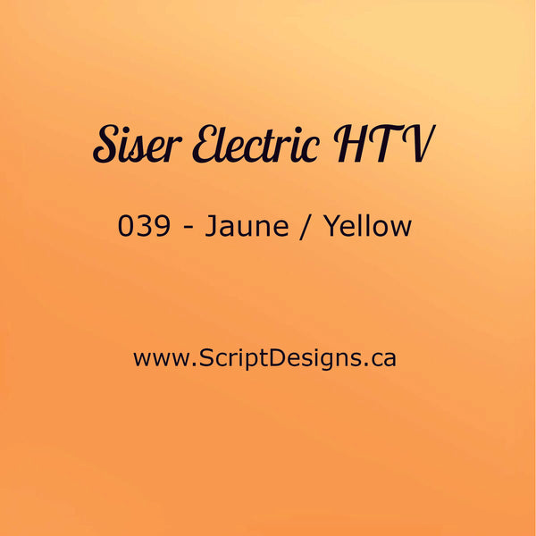 EL 039 Jaune - Siser EasyWeed Électrique HTV