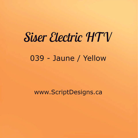 EL 039 Yellow - Siser EasyWeed Electric HTV