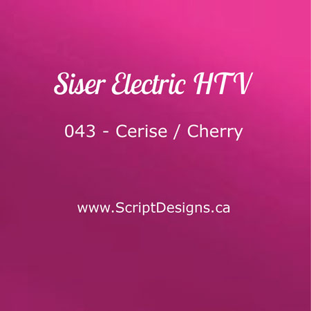 EL 043 Cerise - Siser EasyWeed HTV électrique