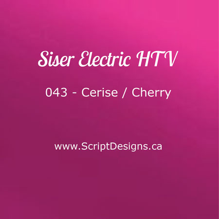 EL 043 Cherry - Siser EasyWeed Electric HTV