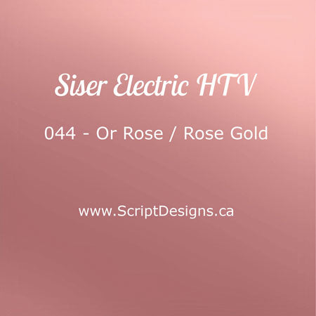 EL 044 Or Rose - Siser EasyWeed Électrique HTV