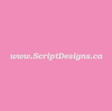 045 Soft Pink - Oracal 651 Vinyl - ScriptDesigns - 1