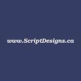 050 Dark Blue - Oracal 651 Vinyl - ScriptDesigns - 1