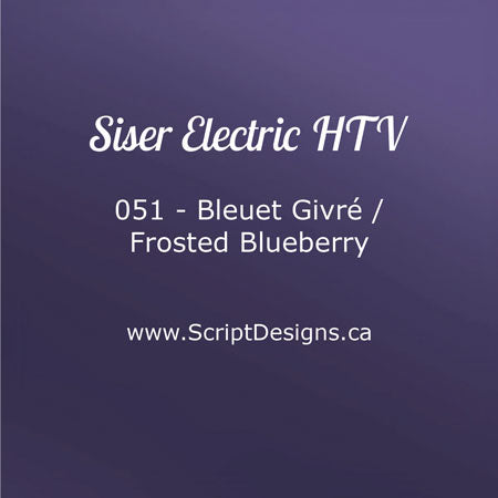 EL 051 Frosted Blueberry - Siser EasyWeed Electric HTV