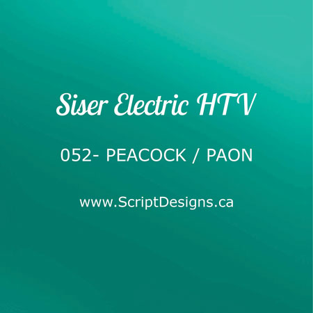 EL 052 Paon - Siser EasyWeed Électrique HTV