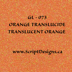 GL-68 Orange (Translucent) - Siser Glitter HTV