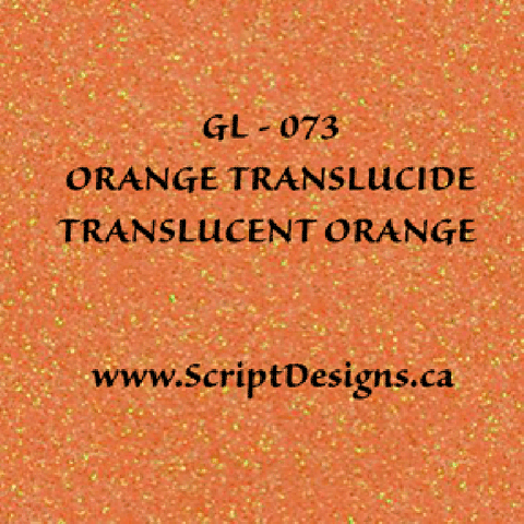 GL-68 Orange (Translucent) - Siser Glitter HTV