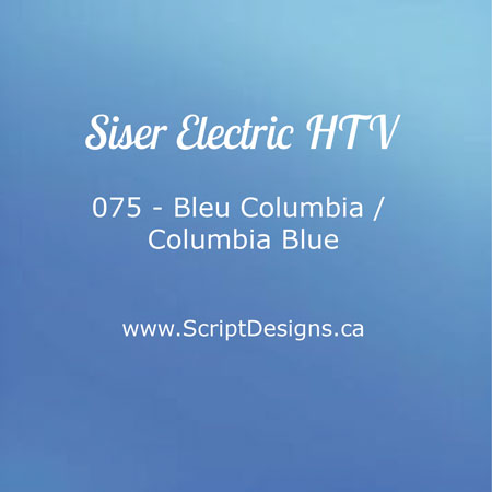 EL 075 Columbia Blue - Siser EasyWeed Électrique HTV
