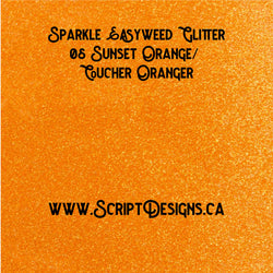 08 Orange coucher de soleil - Siser Sparkle HTV
