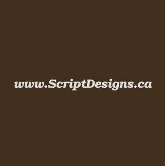 080 Brown - Oracal 651 Vinyl - ScriptDesigns - 1