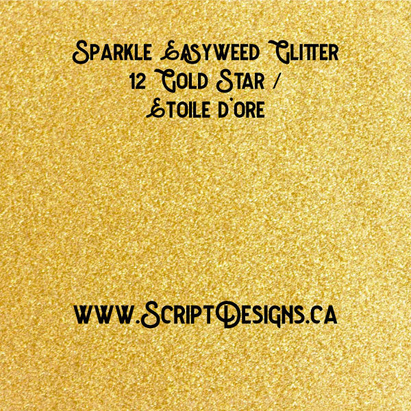 Siser Sparkle HTV Gold Star Choose Your Length