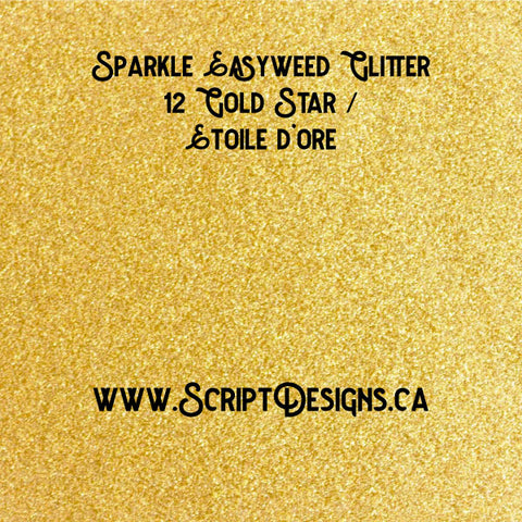 12 Gold Star - Siser Sparkle HTV