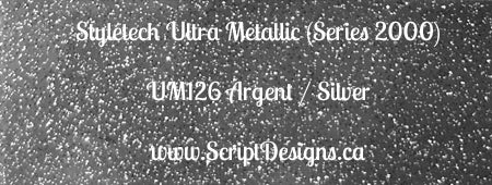Ultra Metallic Glitter Adhesive Vinyl (Styletech 2000) sizes 12"x12" and up