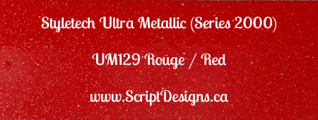 Ultra Metallic Glitter Adhesive Vinyl (Styletech 2000) sizes 12"x12" and up