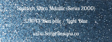 Ultra Metallic Glitter Adhesive Vinyl (Styletech 2000) sizes 12"x12" and up