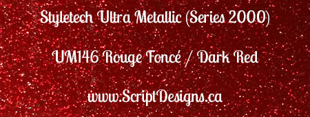 Ultra Metallic Glitter Adhesive Vinyl (Styletech 2000) sizes 12"x12" and up