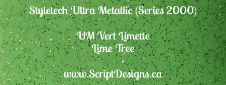 Ultra Metallic Glitter Adhesive Vinyl (Styletech 2000) sizes 12"x12" and up