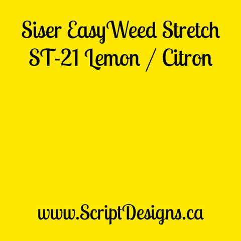 ST21 Lemon - Siser EasyWeed Stretch HTV