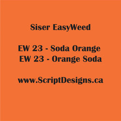 23 Soda à l'Orange - Siser EasyWeed HTV