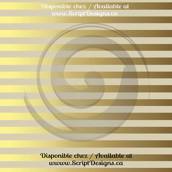 Or brillant - HTV à motifs (14 modèles différents disponibles) 