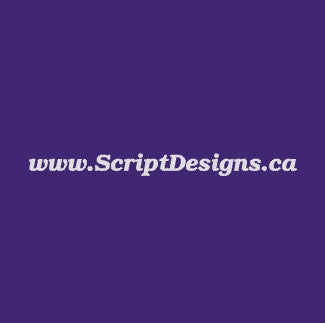 404 Purple - Oracal 651 Vinyl - ScriptDesigns - 1