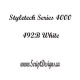 Vinyle adhésif équivalent 651 (Styletech 4000) - FEUILLES et ROULEAUX - Noirs, Blancs et Gris 