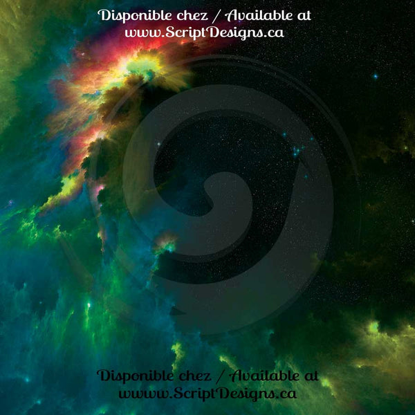 Space Ombre - Patterned Adhesive Vinyl (18 Different designs available)