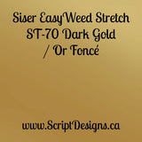 ST70 Dark Gold - Siser EasyWeed Stretch HTV