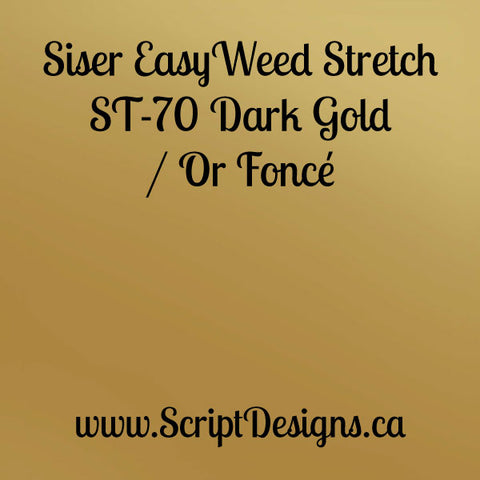 ST70 Dark Gold - Siser EasyWeed Stretch HTV