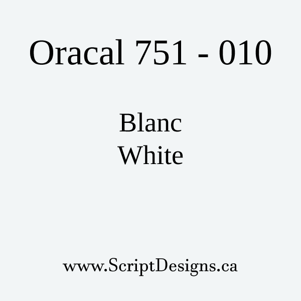 751 Oracal Marine grade - Rolls from 5 to 50 yards