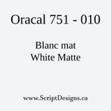 751 Qualité Oracal Marine - Feuilles de 12'' à 36'' (1 verge)