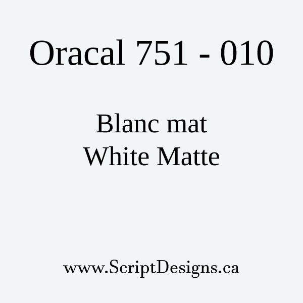751 Oracal Marine grade - Sheets from 12'' to 36'' (1 yard)
