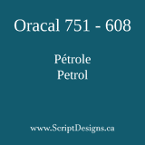 751 Oracal Marine grade - Sheets from 12'' to 36'' (1 yard)