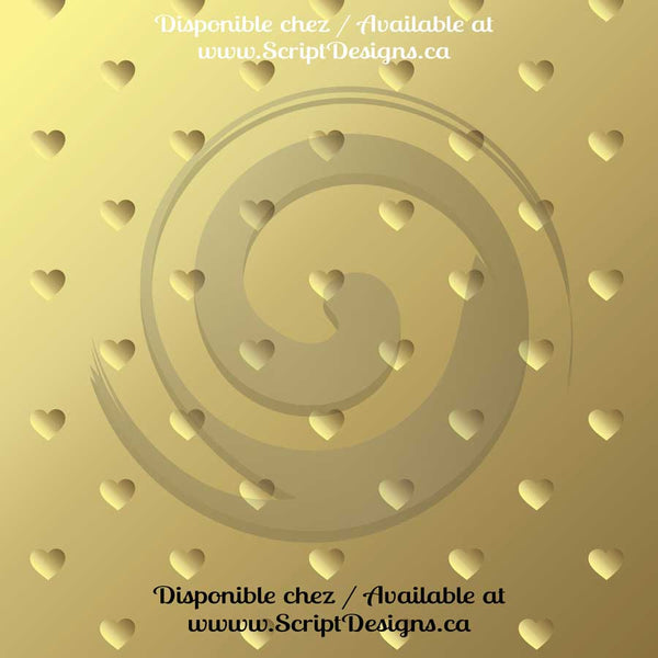 Or brillant - HTV à motifs (14 modèles différents disponibles) 
