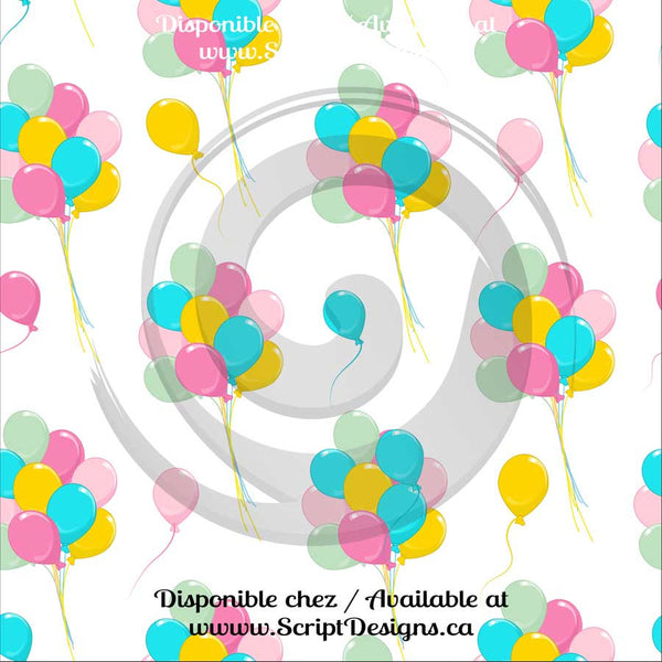 Birthday - Patterned Adhesive Vinyl (16 Different designs available)